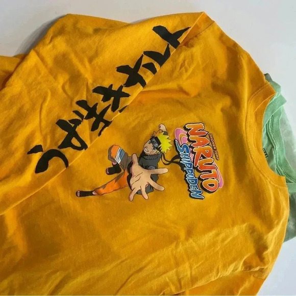 Men’s Zumiez Skate Long Sleeve Tee Bundle M Naruto Minecraft Primitive - Picture 2 of 9